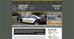 Desktop Screenshot of lawrencecosheriff.com